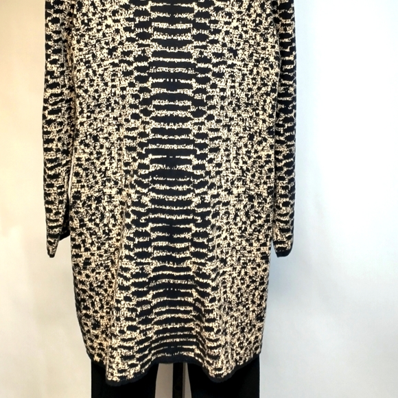 Rafaella Leopard Open Front Cardigan Sweater Duster Size PL - Picture 5 of 8